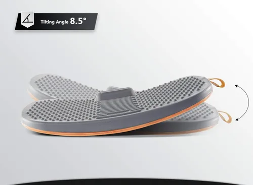 Miniatura 6 de Fezibo Alfombrilla de escritorio de pie con barra antifatiga, tabla de equilibrio de madera con diseño ergonómico y cómodo tapete de estabilidad