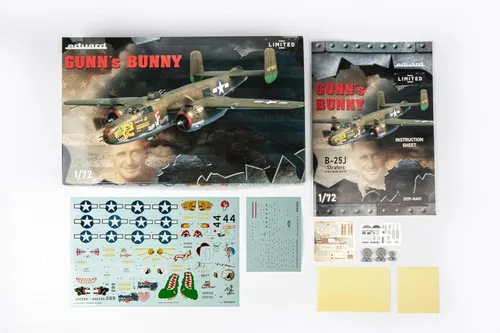 Miniatura 2 de Eduard 1/72 Edición Limitada Cuerpo Aéreo del Ejército de los Estados Unidos B-25J Gunnose Guns Bunny Modelo de Plástico EDU2139 Color Moldeado