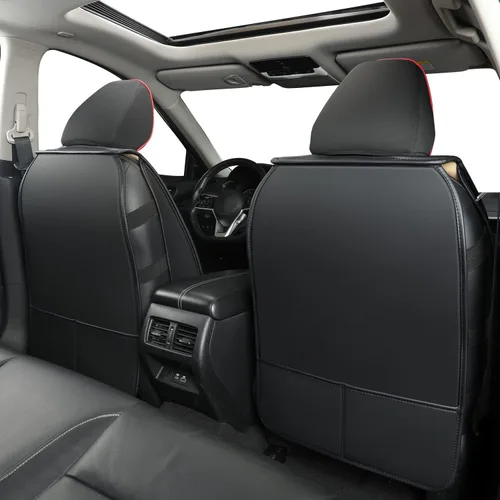 LUCKYMAN CLUB Fundas de asiento para Altima, compatibles con Altima S SR SV SL Platinum Sedan 2013-2025 con piel sintética impermeable (Negro y Rojo)