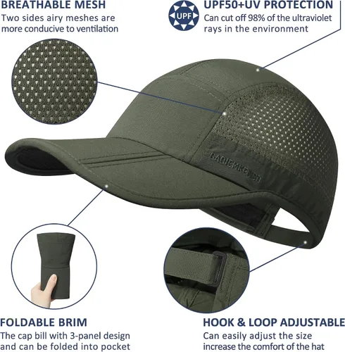 Miniatura 2 de GADIEMKENSD Sombrero plegable para hombre de ala larga con protección solar UPF 50+
