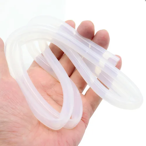 Miniatura 5 de Tubo de silicona QJZXUEZHEN 1/4"(6mm) DI x 3/8"(10mm) DE Manguera de goma de silicona flexible transparente para agua y aire