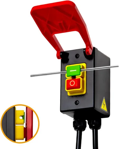 Miniatura 2 de Powertec 120V Interruptor de paleta magnético monofásico encendido/apagado, 9 amperios con cables estándar de 5.5 pies, palanca de rodilla