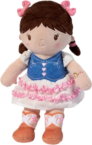 Douglas Fran Cowgirl - Muñeca suave para bebés, bebés y niños pequeños, 9.5 pulgadas de alto