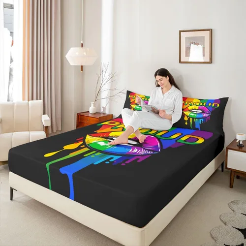 Miniatura 6 de Sábana bajera ajustable de la Torre Eiffel, juego de ropa de cama de construcción de la ciudad de París, juego de sábanas doradas y negras, sábana