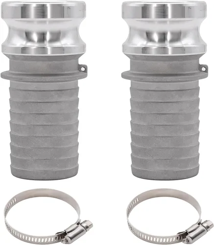 Miniatura 8 de Accesorios de bloqueo de leva global de aluminio Tipo F Cam & Groove Hose Fittings, acoplamiento Camlock de 1.5 pulgadas, enchufe de 1.5 pulgadas x