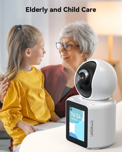 Miniatura 7 de TMEZON Cámara de Video para Mascotas Perros Interior Cámara de Seguridad Inalámbrica Bidireccional Monitor 1080P con Aplicación de Teléfono