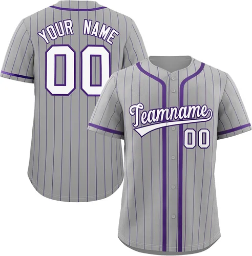 Miniatura 8 de Camiseta de béisbol de rayas finas personalizada hipster hip hop, camisetas deportivas con nombre y número del equipo personalizado para hombres