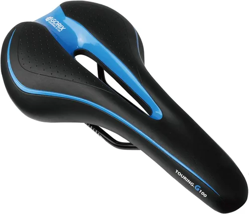 Miniatura 12 de Sillín GORIX para Bicicleta Cómodo con Cojín y Riel para Bicicleta de Montaña y Carretera para Hombres y Mujeres (GX-C19)