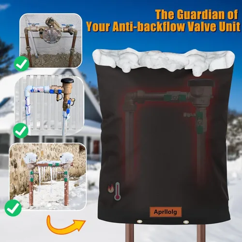 Miniatura 3 de Funda aislante de reflujo, bolsa aislante para válvula de rociador de agua, bomba de pozo, medidor de agua, prevención de reflujo, cubiertas