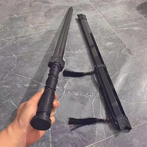Miniatura 5 de Espada Han China de Polipropileno de Alta Resistencia con Cuchillo Samurái de Entrenamiento, Espada de Entrenamiento