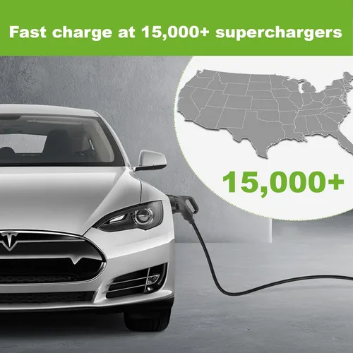 Miniatura 5 de Adaptador de carga NACS a CCS1 EV – Carga rápida de 500A/1000 V CC para Tesla, Rivian, Ford, GM – Convertidor NACS a CCS1 para supercargador Tesla