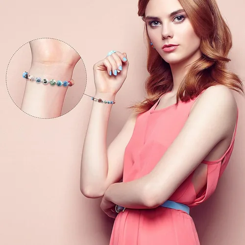Miniatura 6 de 3500 cuentas de tubo de engarce de 7 colores, cuentas de engarce de joyería para aretes, pulseras, collares, colgantes, manualidades, accesorios