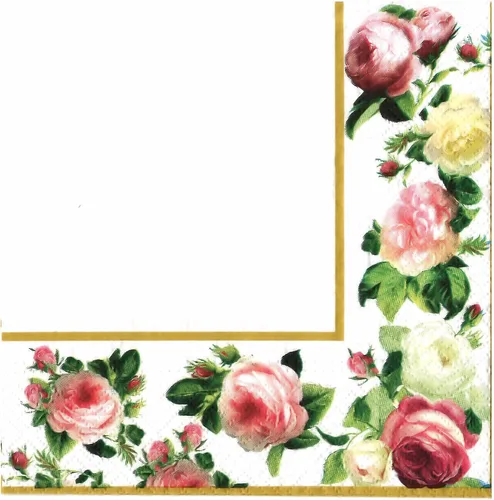 Miniatura 31 de AM Décor - 20 servilletas de papel suaves de 3 capas de papel de seda decoupage -13 x 13 pulgadas (desplegadas) (Rosalia, 13 x 13 pulgadas