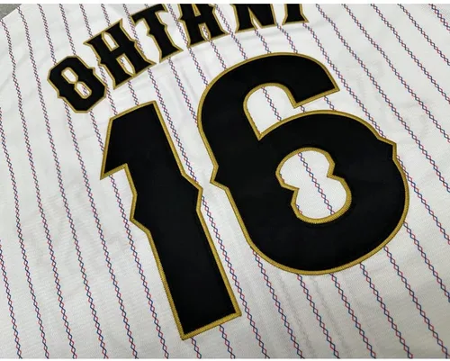 Miniatura 6 de ZXCVB Camiseta de béisbol japonesa de manga corta para hombre, color negro y blanco, con costuras S-XXXL