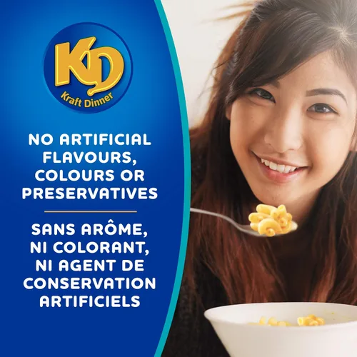 Miniatura 3 de Kraft Dinner Macarrones con queso cheddar blanco, caja de 7.05 oz