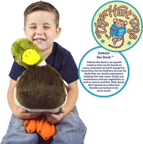 Miniatura 4 de TigerHart Dakota The Duck - Peluche de 13 pulgadas