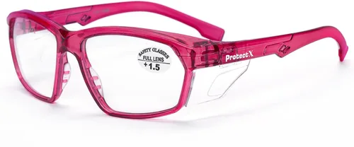 Miniatura 34 de ProtectX Lentes de lectura elegantes para mujeres y hombres, antivaho y antiarañazos, protección UV, gafas de seguridad antiimpactos