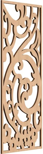 Miniatura 47 de Bridgewater - Paneles de pared decorativos de madera con calado, 9 3/8 pulgadas de ancho x 24 3/8 pulgadas de alto x 1/4 de alto, nogal
