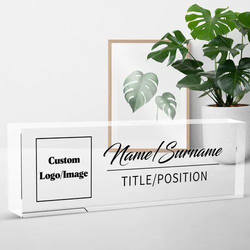 Miniatura 41 de Placa de nombre para escritorio, placa de nombre de escritorio personalizada, regalos para compañeros de trabajo, jefe, profesor, enfermera, regalos