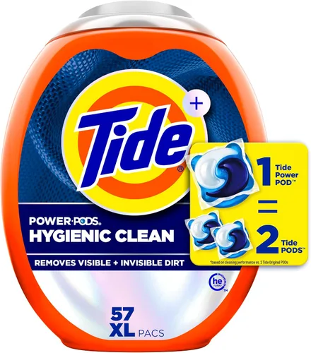 Miniatura 7 de Tide Hygienic Clean Heavy 10x Duty Power PODS - Paquete de detergente para ropa, original, 25 unidades, para suciedad visible e invisible