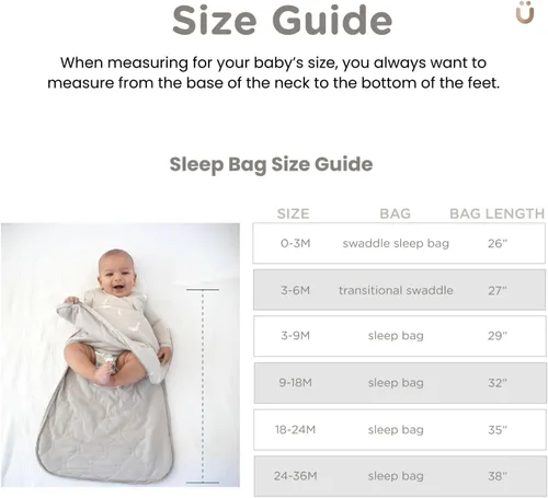 Miniatura 6 de GUNAMUNA Saco de dormir de manga larga para bebés, bolsas de dormir vestibles, rayón suave, 1.0 TOG, esenciales para recién nacidos Ganso