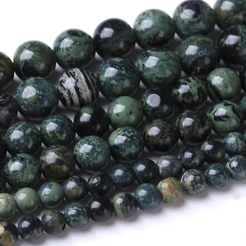 Miniatura 32 de 32 piezas de cuentas de piedra de jade de rodonita roja natural de 12 mm, cuentas sueltas redondas de piedra para fabricación de joyas, energía Jade