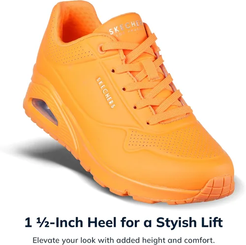 Miniatura 6 de Skechers Uno - Night Shades Zapatos deportivos para mujer, tenis con espuma viscoelástica refrescante, entresuela Skech-Air y empeine de Durabuck