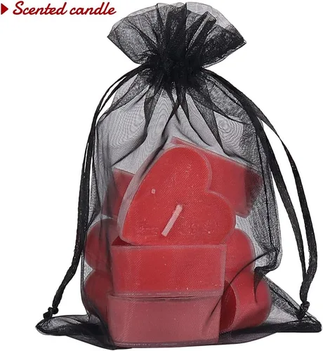 Miniatura 5 de YQL Bolsas de organza de 4 x 6, 100 unidades, malla de organza negra, bolsas de protección de frutas, bolsas de joyería, bodas y fiestas
