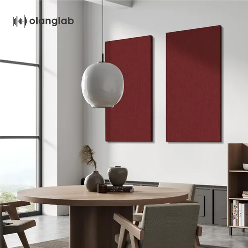 Miniatura 7 de Olanglab Paquete de 2 paneles acústicos, paneles de sonido grandes de 48 x 24 pulgadas, paneles de espuma a prueba de sonido envueltos en tela