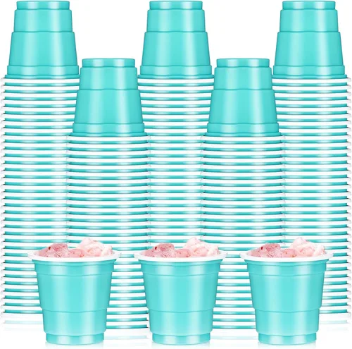 Miniatura 17 de Roshtia Paquete de 100 vasos de plástico de 2 onzas, mini vasos de chupito desechables de graduación de 2 onzas para fiesta de graduación, boda