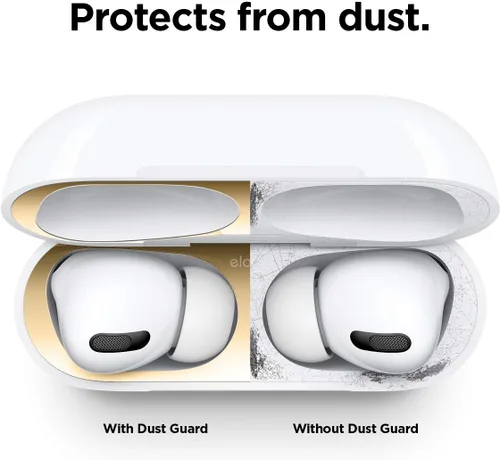 Miniatura 4 de elago Protector contra el polvo compatible con AirPods Pro, AirPods Pro de 2ª generación, película a prueba de polvo, ultra delgada, aspecto lujoso