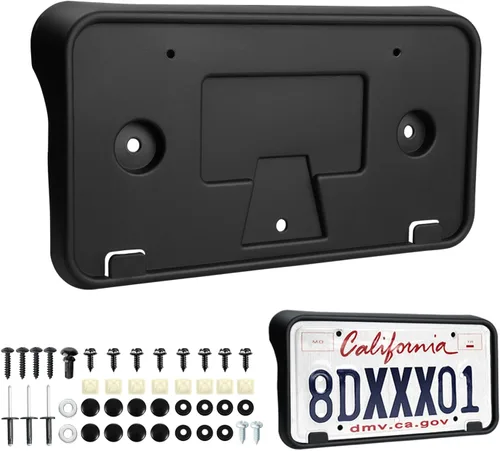 Miniatura 15 de Ajuste personalizado para soporte de placa de matrícula Ford F-150 2008 2007 2006 Marco de placa de matrícula frontal negro Accesorios de automóvil