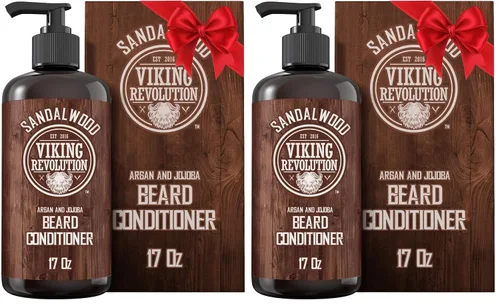 Miniatura 8 de Viking Revolution Acondicionador de barba con aceites de argán y jojoba – suaviza y fortalece – Aroma de sándalo – Acondicionador de barba