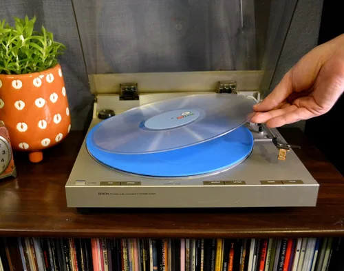Miniatura 4 de Break Tradition Tapete acrílico para tocadiscos – Accesorios de discos de vinilo para tocadiscos LP – Alfombrilla giratoria premium para reducir