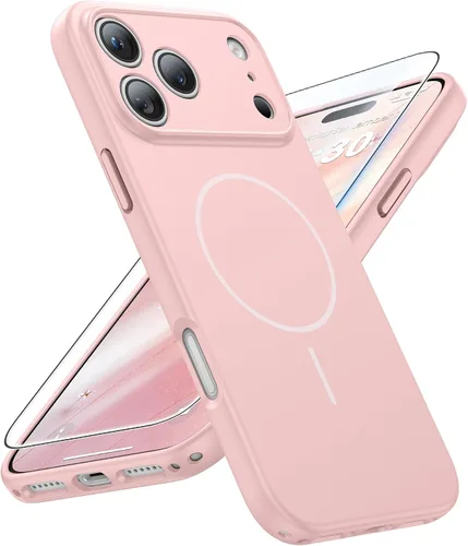 Miniatura 69 de FNTCASE Funda para iPhone 14 Pro Max color azul: [compatible con Magsafe] Funda magnética mate sólida con [protección completa de la cámara]