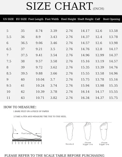 Miniatura 6 de Coutgo Botas altas Gogo para mujer, punta cuadrada, tacón grueso, charol y cremallera sobre la rodilla