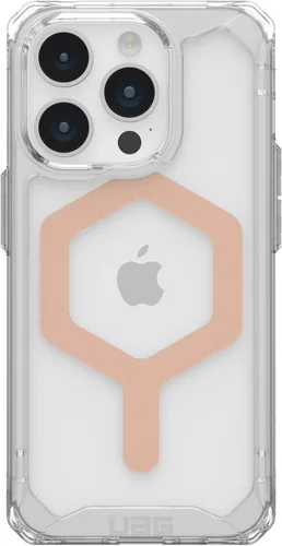 Miniatura 6 de URBAN ARMOR GEAR UAG - Funda compatible con iPhone 15 Pro de 6.1 pulgadas, imán integrado Plyo hielo/oro rosa compatible con carga MagSafe
