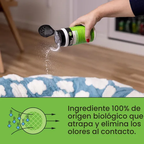 Miniatura 6 de Pet Life Unlimited Polvo desodorante y refrescante para alfombras, seguro para mascotas, aroma a hoja de enebro a base de plantas, fabricado