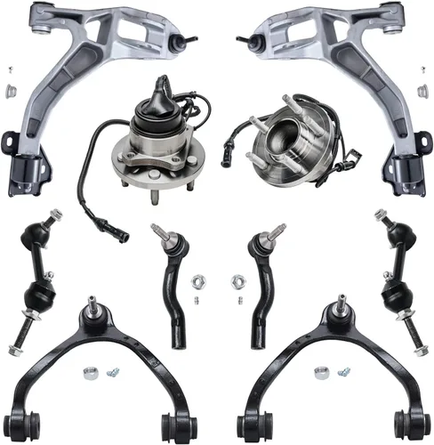 Miniatura 107 de Detroit Axle - Kit de nudillos de dirección delantera izquierda para Ford Edge Lincoln MKX 07-10, cojinete de rueda del lado del conductor, nudillo