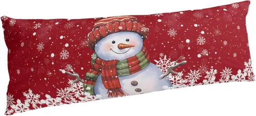 Miniatura 15 de Fundas de almohada de invierno con copos de nieve de tamaño estándar, 2 paquetes de fundas de almohada suaves para cama, fundas de almohada lumbar