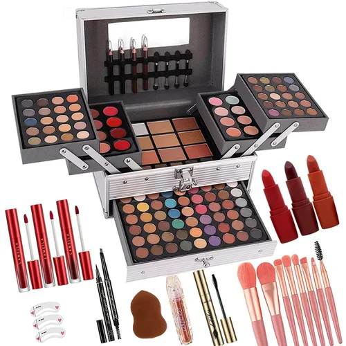 Miniatura 9 de UNIFULL Juego de maquillaje de 190 colores, kit de maquillaje profesional para mujeres, juego completo, todo en uno para mujeres y principiantes
