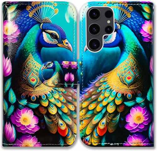 Miniatura 15 de Bcov Funda para Galaxy S23 Ultra, funda de piel con tapa para Samsung Galaxy S23 Ultra con ranura para tarjeta y soporte para Samsung Galaxy S23