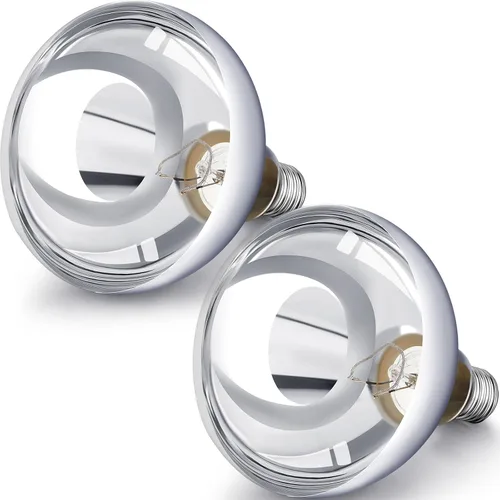 Miniatura 12 de VIHOSE Paquete de 4 lámparas de calor de 125 W, 120 V, R40, bombillas incandescentes de vidrio, bombillas de calefacción incandescentes para re