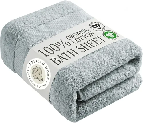 Miniatura 14 de Delilah Home Toallas de baño de algodón turco, suaves y absorbentes, 100% orgánicas, tejido grueso de 700 GSM, suaves para pieles sensibles, 6