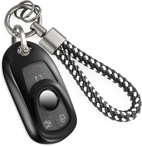 Miniatura 33 de Funda para llavero GMC con llavero de cuerda trenzada de metal antipérdida, exquisita funda suave para Tahoe Acadia Terrain Yukon Yukon XL Silverado