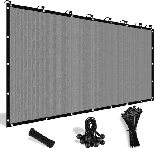 Shade&Beyond - Tela de sombra con 90% de protección solar y ojales, toldo para pérgola, protector solar de lona de malla para patio, exteriores,