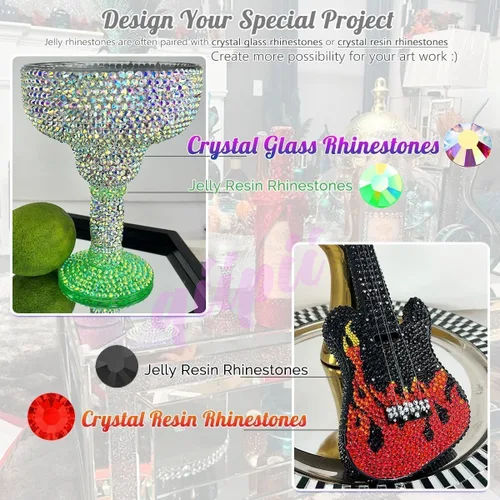 Miniatura 6 de qiipii Resina Metálica Plata Diamantes de Imitación con Parte Posterior Plana para Adornar Manualidades, Piedras Planas de 2mm-6mm, Gemas de Plata