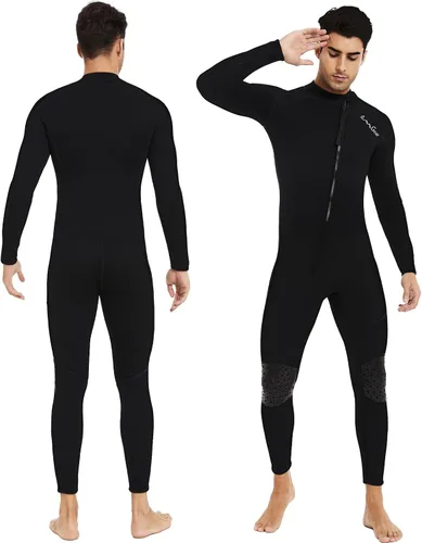 Miniatura 10 de OMGear Traje de neopreno para hombres y mujeres, 0.118 in, cuerpo completo, protección UV, una pieza, manga larga, trajes de buceo, traje de baño