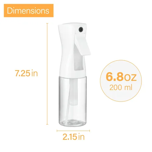 Miniatura 4 de Paquete de 2 botellas de spray continuo – Pulverizador de niebla ultrafina Botella de spray de agua para botella de spray de cabello Botellas