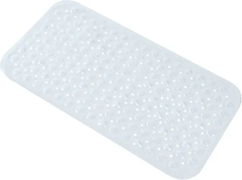 Miniatura 34 de Almohadilla de ducha antideslizante para bañera, 21 x 21 pulgadas, suave, de gran tamaño, lavable a máquina, con orificios de drenaje, ventosa